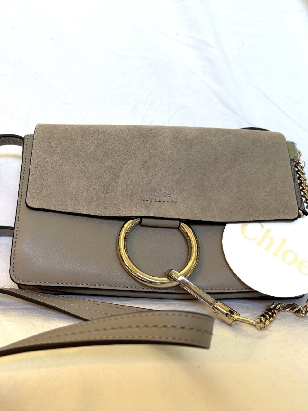Chloé Small Faye Bag Motty Grey - NWT New With Dust Bag & Cards